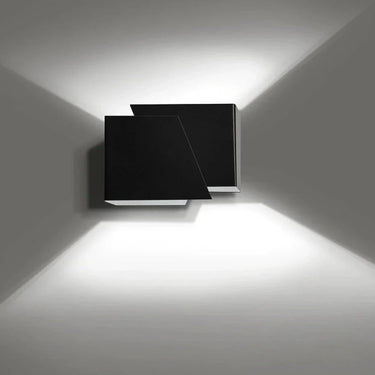 FROST 1-lichts wandlamp - Zwart