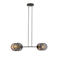 BEACH 2-lichts hanglamp - Zwart goud - Mooier Thuis