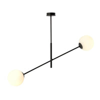 LINEAR 2-lichts hanglamp - Wit glas - Mooier Thuis