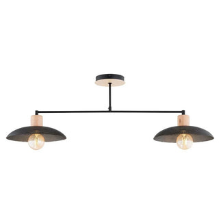 KOBE 2-lichts hanglamp - Zwart metaal - Mooier Thuis