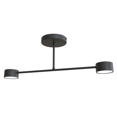 HALO 2-lichts plafondlamp - Zwart