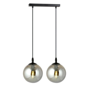 COSMO 2-lichts hanglamp - Smoked glas