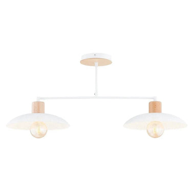 KOBE 2-lichts hanglamp - Wit frame