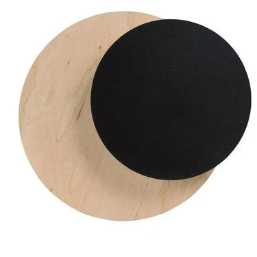 CIRCLE 1B 1-lichts wandlamp - Zwart multiplex