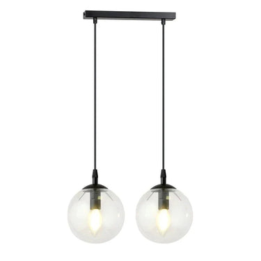 COSMO 2-lichts hanglamp - Helder glas