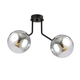 NOVA 2-lichts plafondlamp - Smoked glas - Mooier Thuis