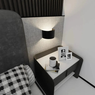 FOLD 1-lichts wandlamp - Zwart