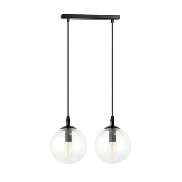 COSMO 2-lichts hanglamp - Helder glas