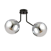 Emibig NOVA 2-lichts plafondlamp - Smoked glas