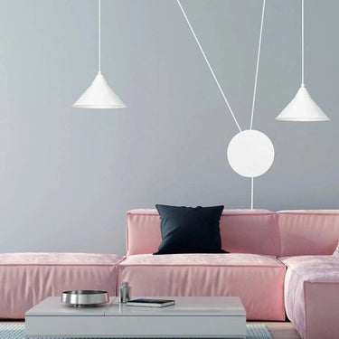 ABRAMO 2-lichts hanglamp – Wit