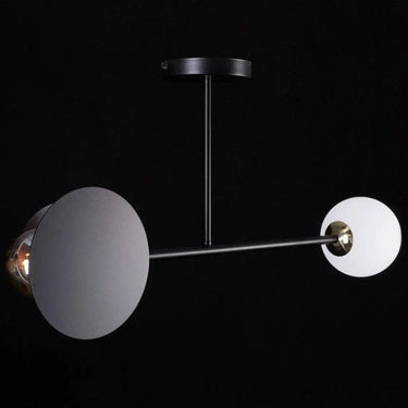 MINERVA 2-lichts plafondlamp - Zwart wit