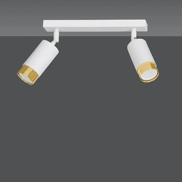 HIRO 2-lichts plafondspot - Wit goud