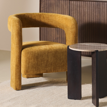 Fauteuil Numi - Stof Oker