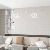 Emibig EUPHORIA 2-lichts hanglamp - Wit frame