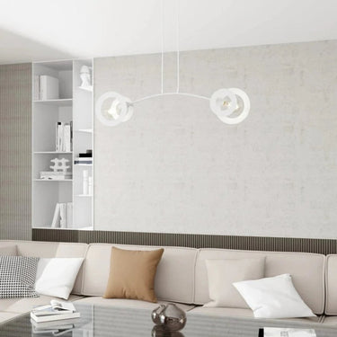 EUPHORIA 2-lichts hanglamp - Wit frame
