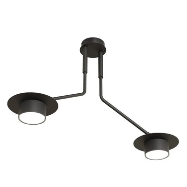 MIZU 2-lichts plafondlamp - Zwart