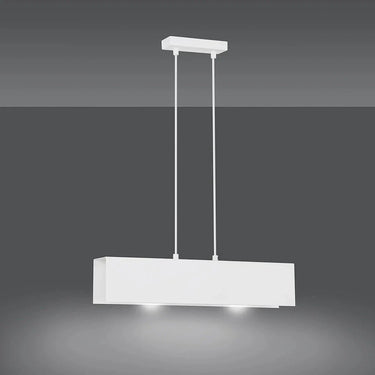 GENTOR 2-lichts hanglamp - Wit frame