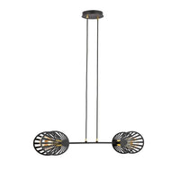 Emibig BEACH 2-lichts hanglamp - Zwart goud