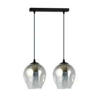 Emibig ISTAR 2-lichts hanglamp - Smoked glas