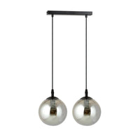 Emibig COSMO 2-lichts hanglamp - Smoked glas