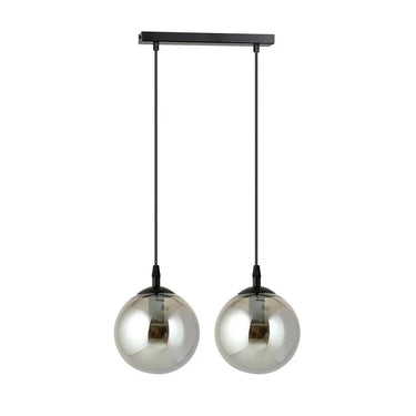 COSMO 2-lichts hanglamp - Smoked glas