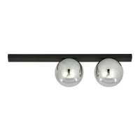 Emibig FIT 2-lichts plafondlamp - Smoked glas