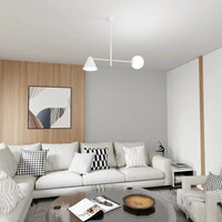Emibig HERMES 2-lichts hanglamp - Wit glas