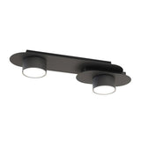 Mooier Thuis - STILO 2-lichts plafondlamp - Zwart plafondspots & spotbalken - 44 cm breed