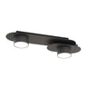 Mooier Thuis - STILO 2-lichts plafondlamp - Zwart plafondspots & spotbalken - 44 cm breed