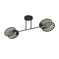 Emibig TALIA 2-lichts plafondlamp - Zwart goud
