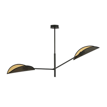 VENE 2-lichts hanglamp - Zwart goud