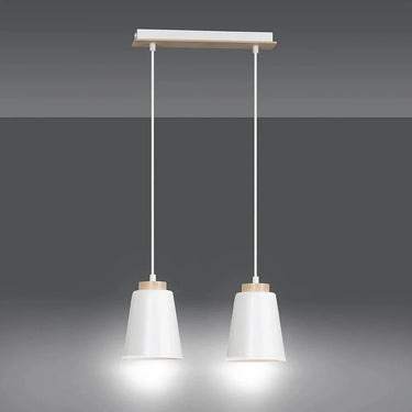 BOLERO 2-lichts hanglamp - Wit