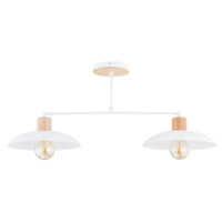 Emibig KOBE 2-lichts hanglamp - Wit frame