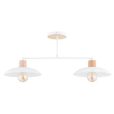 KOBE 2-lichts hanglamp - Wit frame