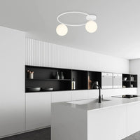 Emibig SOPRA 2-lichts plafondlamp - Wit glas
