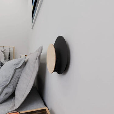 CIRCLE 1A 1-lichts wandlamp - Zwart multiplex