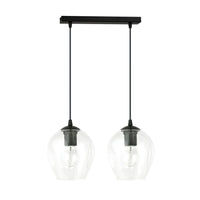 Emibig ISTAR 2-lichts hanglamp - Helder glas