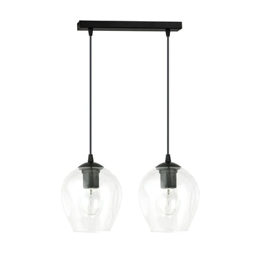 ISTAR 2-lichts hanglamp - Helder glas