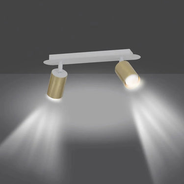 ZEN 2-lichts plafondspot - Wit goud