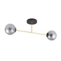 Emibig MAGNUM 2-lichts plafondlamp - Smoked glas