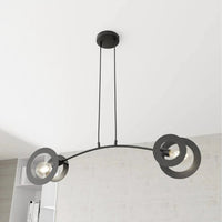 Emibig EUPHORIA 2-lichts hanglamp - Zwart frame