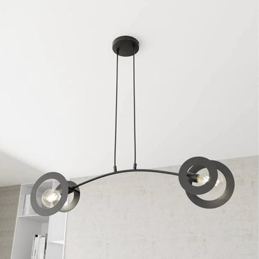 EUPHORIA 2-lichts hanglamp - Zwart frame