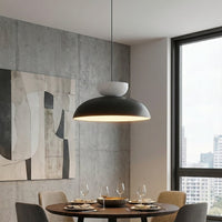 Mega hanglamp 2-lichts zwart wit
