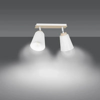 Emibig ATLAS 2-lichts plafondlamp - Wit Scandinavisch - Mooier Thuis