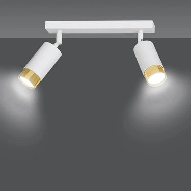 HIRO 2-lichts plafondspot - Wit goud