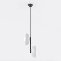 Emibig VANILLA 2-lichts hanglamp - Wit glas - Zwart frame - Mooier Thuis