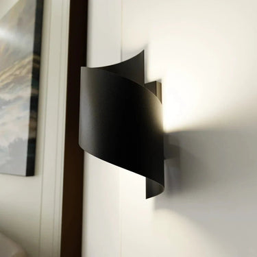 SPINER 1-lichts wandlamp - Zwart