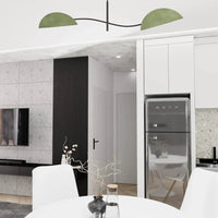 Emibig LOTUS 2-lichts hanglamp - Groen - Zwart frame - Mooier Thuis
