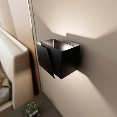 FROST 1-lichts wandlamp - Zwart