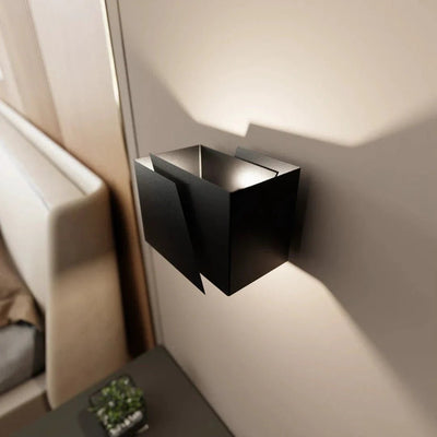 FROST 1-lichts wandlamp - Zwart